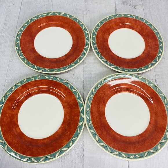 PTS international Interiors PROVENCE Fruit Porcelain 8oz Cups & Saucers Set 4 - Picture 7 of 16